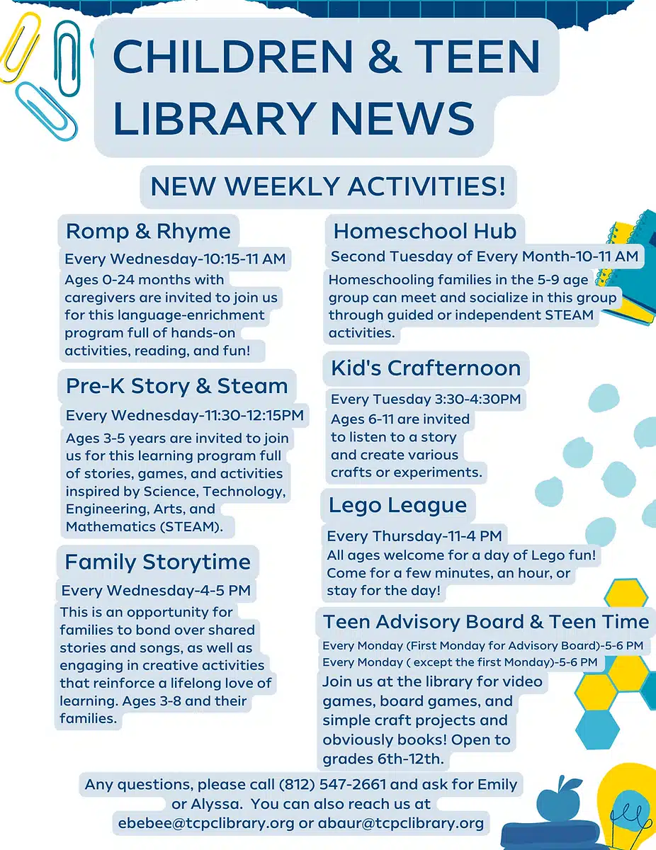 Children & Teen Library News